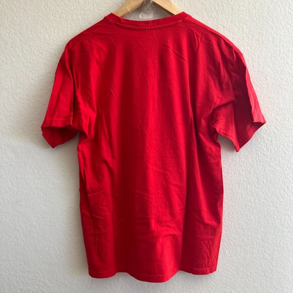 REDLIGHT RECORDS Amsterdam Red Cotton Short Sleeve T-Shirt Top Mens Medium - Picture 3 of 4